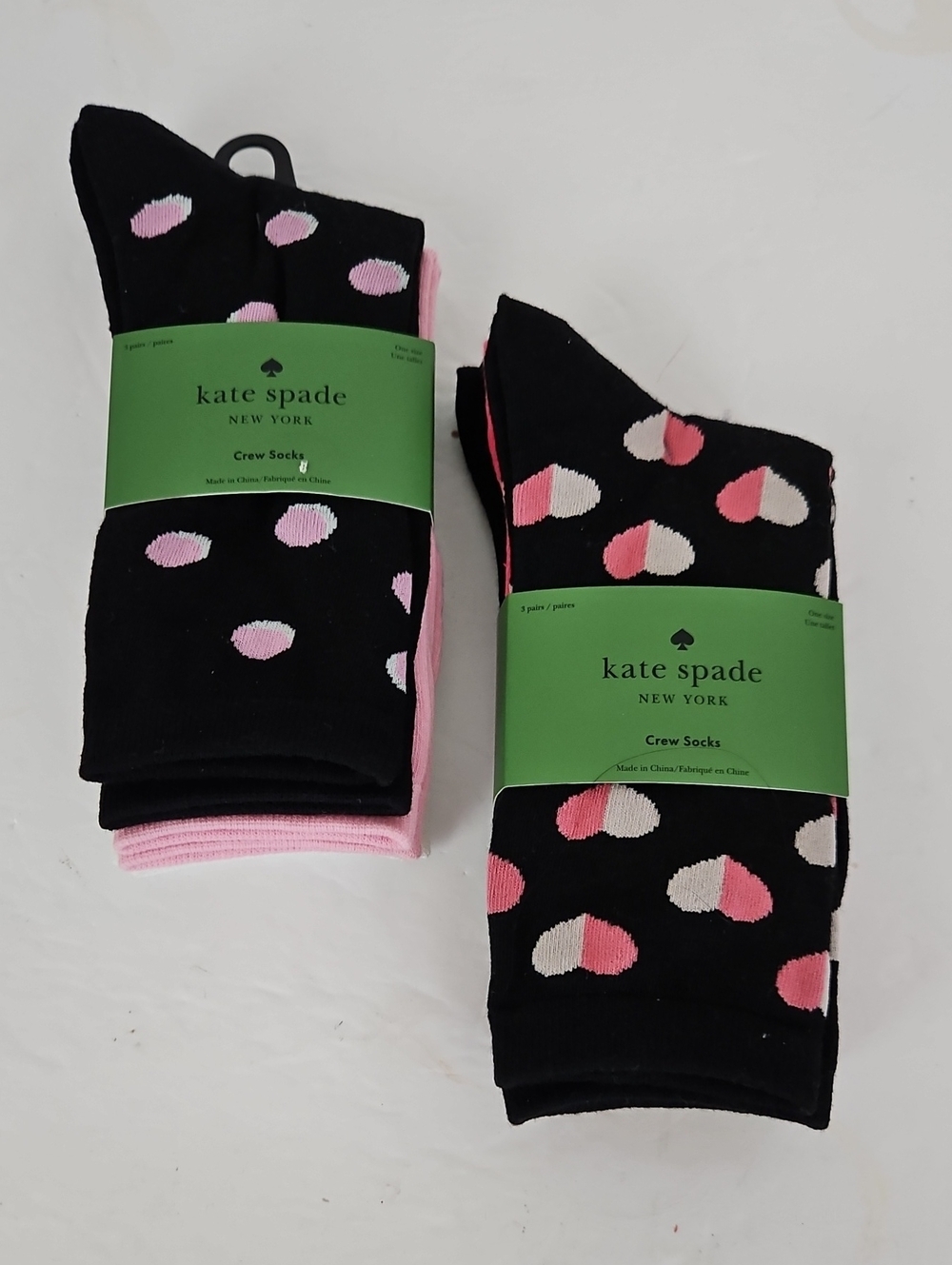 Kate Spade NY 3pk Crew Socks - Choose 1 Set